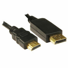 2m DisplayPort Plug to HDMI Male Plug Display/Monitor/TV Cable [007341]