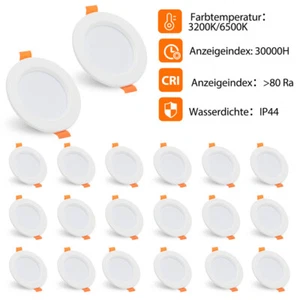 20x LED Einbaustrahler Decken-Spots Innenbeleuchtung Einbaurahmen 5W - Bild 1 von 12