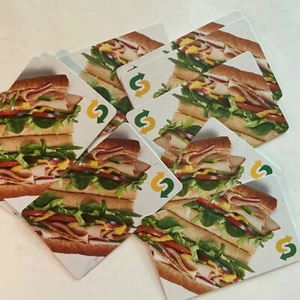 Subway, 10 gift cards, total value $225, Free USPS shipping - Picture 1 of 1