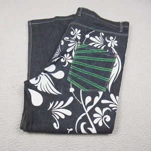 Brooklyn Xpress Mens 50 (49) x 32 Dark Wash Denim Baggy Rap Hip-Hop Y2K Jeans - Picture 1 of 18