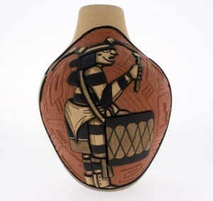 Olla de barro ilustrada por el artista Hopi Marty y Elvira Naha - Imagen 1 de 1