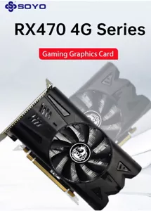 Soyo Graphics Card AMD Radeon RX470 4G GDDR5 256bit Gaming Video Card Monarch - Picture 1 of 6