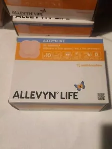 Smith&Nephew Allevyn Life Silicone Foam Dressing: 10 Count 4" x 4" Exp 7/21/2025 - Picture 1 of 2
