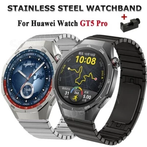 For Huawei Watch GT5 /GT4 /GT3 /GT2 /GT2e / GT3 / PRO Stainless Steel Band Strap - Picture 1 of 12