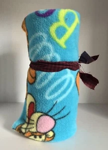 VTG 58” x 21” Disney Tigger Bounce Blue Fleece Fabric Winnie The Pooh #CP10393 - Picture 1 of 12
