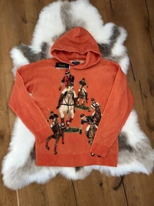 Polo Ralph Lauren Equestrian Jumper Men's The Five Horsemen Hooded Sweater sz M - Picture 1 of 19