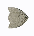 Tandy Leather Engraved Nickel Finishing Belt Tip 1-1/2" 1948-00