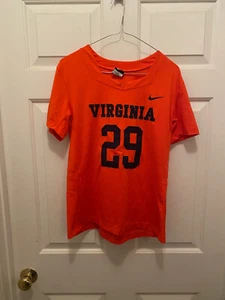 Virginia UVA Cavaliers Women's Lacrosse #29 Game Worn Orange Nike Jersey Medium - Imagen 1 de 5