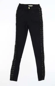 Girl Vivi Girls Black Cotton Blend Skinny Jeans Size XS L26 in Slim - Picture 1 of 12