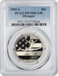 1992-S Olympic Commemorative Half Dollar PR70DCAM PCGS - Picture 1 of 2