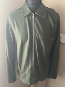 Arket zip Up Over Shirt Green Olive Large 44” - Picture 1 of 5