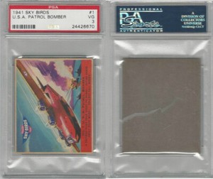 R137 Goudey, Sky Birds, 1941, #1 U.S.A. Patrol Bomber Airplane, PSA 3 VG