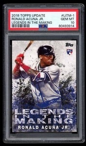 Ronald Acuna Jr 2018 Topps Update Legends in the Making Atlanta Braves PSA 10
