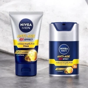 NIVEA Men Anti-Age Foam and Serum 4D Effect SPF30 PA+++ Brightening 2 Pcs./Set - Picture 1 of 6