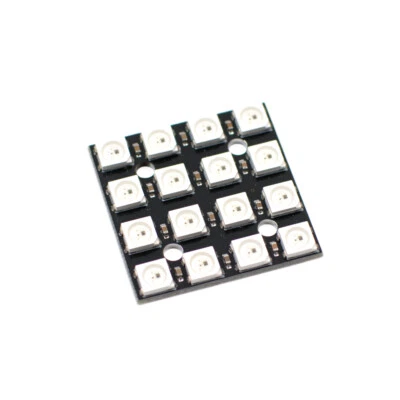 4x4 RGB LED Modul mit WS2812B Chip 16 Bit SMD 5050 Arduino - Bild 1 von 2