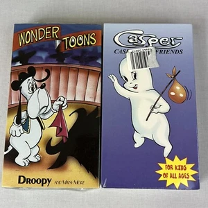 Children’s VHS Casper Wonder Toons New Sealed Lot of 2 - Picture 1 of 4