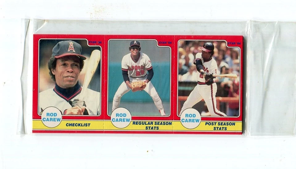 1986 STAR BASEBALL- 8-3 PANEL CARDS ROD CAREW SET  (FACTORY SEALED) - Image 1 of 1