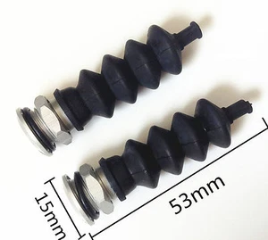 2pcs Waterproof Push Rod Seals Rubber Bellow 10mm aluminum mount rc boat #819 - Picture 1 of 12