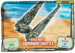 Lego ® Star Wars ™ Series 1 Collectible Card 217 - Vehicle Command Shuttle - Picture 1 of 1
