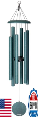 Campana de viento verde Corinthian Bells 44" - Hecha en EE. UU., patio, jardín, decoración exterior Foto 1 de 4