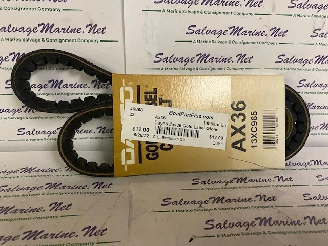 Dayco #AX36 GOLD LABEL COG-BELT 13XC965 - Image 1 of 1