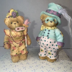 Cherished Teddies Yolanda & Don Masquerade Collectible Bears 2002 Neu in Box - Bild 1 von 8