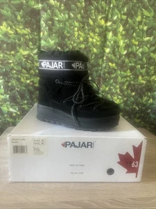 PAJAR  WOMEN'S BLACK GALAXY WATERPROOF ANKLE SNOW BOOTS 40/8.5 - Picture 1 of 12