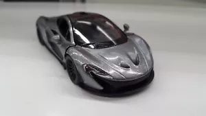 Mclaren P1 Gris Kinsmart Modelo Juguete 1/36 Escala Coche de Metal Regalo Open - Imagen 1 de 2