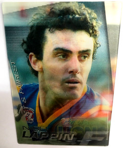 2005 HERALD SUN AFL CARD 2-D BEST AND FAIREST CARD L2 NIGEL LAPPIN-BRISBANE