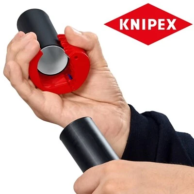 Knipex 902210 Plastic Pipe Cutter BiX Sealing Sleeve Tube Cutter 50mm Capacity