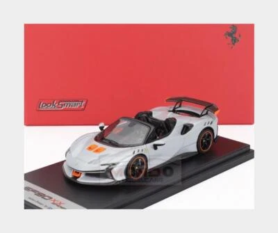 1:43 LOOKSMART Ferrari Sf90 Xx Stradale Spider 2024 White Orange Black LS552C - Immagine 1 di 2