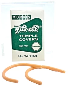 Vintage MORRIS Fits-All Temple Covers Size Regular .094 Flesh NOS - Picture 1 of 5