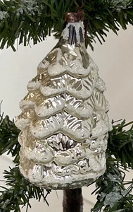 1438/24 1x vecchio addobbo per albero di Natale addobbo natalizio albero argento - Foto 1 di 4