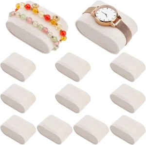 12 Pz Inserti per Cuscini per Orologi Cuscino per Espositori per Orologi Beige C - Imagen 1 de 12
