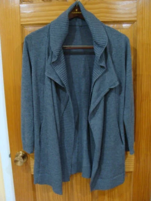 Image Open Front Women's Cardigan Hooded Size M Medium Foto 1 de 4