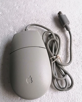 apple vintage mechanical mouse m2706. functions normally - Image 1 of 2