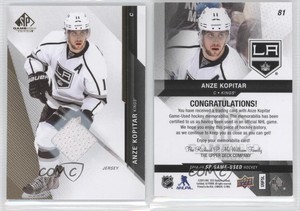 2014-15 SP Game Used Gold Jerseys Anze Kopitar #81