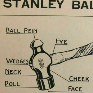 Vintage 1935 Stanley Tools Double Sided Pressboard Instructional Chart (5 of 14) - Picture 1 of 11