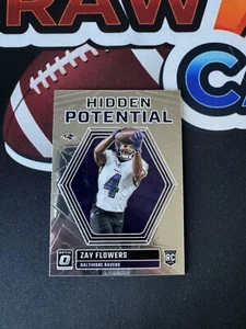 2023 Optic Football Zay Flowers RC #HP-ZF Hidden Potential Baltimore Ravens - Bild 1 von 2