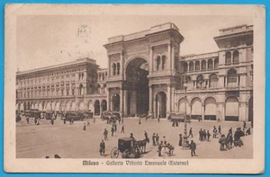 Milano Galleria Vittorio Emanuele Anno 1916 FP cartolina vintage postcard MA2084 - Imagen 1 de 2