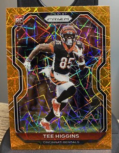 2020 Panini Prizm Lazer Tee Higgins Rookie RC 🔥 Bengals 🔥