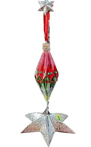 Waterford Jim O'Leary Christmas Greetings 5" Spire ornament #162976 - Picture 1 of 8