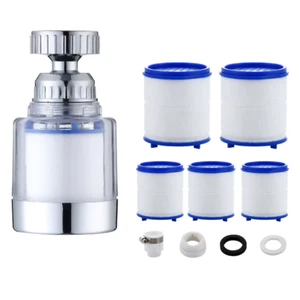 360 Degree Water Filter Tap with PP Cotton Filter Element Tap Extension Intercha - Picture 1 of 15