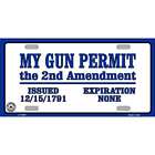 My Gun Permit Metal Novelty License Plate Tag LP-4685
