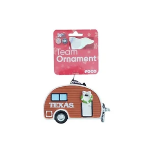 Texas Longhorns NCAA FOCO Árbol de Navidad Remolque Cámper Equipo Ornamento Naranja Quemado - Imagen 1 de 6