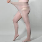 Plus Size Sheer Shiny Glossy Pantyhose Nylon Stockings Crotchless Tights Hosiery