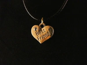 Anhänger Best Friend mit Kette 24 Karat Vergoldet Freundschaft Beste Freundin - Bild 1 von 3