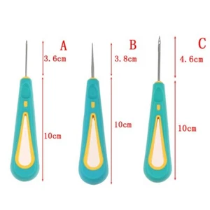 New awl crochet steel needle stitch hole punch sewing cone needle shoes repair - Picture 1 of 15