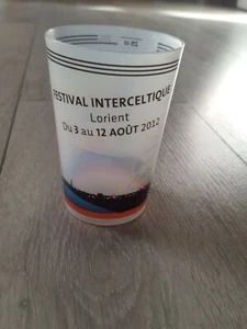 VERRE GOBELET REUTILISABLE PLASTIQUE FESTIVAL INTERCELTIQUE LORIENT 2012 25CL - Bild 1 von 9
