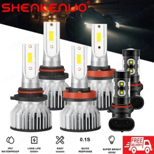 For Dodge RAM 1500 2500 3500 4500 2013 2014 2015 LED Headlight & Fog Light Bulbs - Imagen 1 de 18